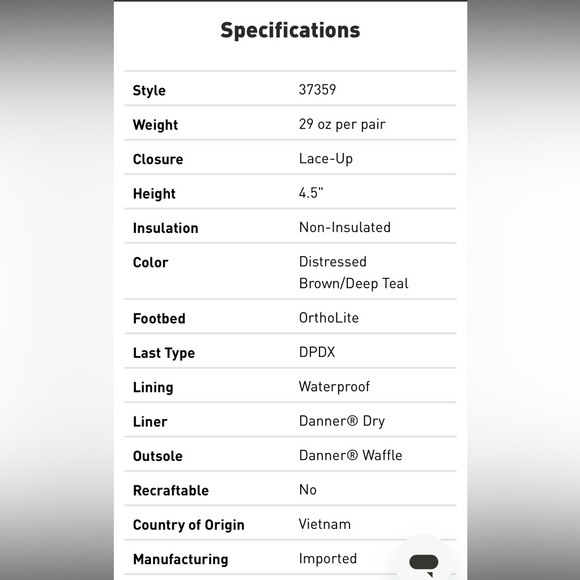 *Brand new* Danner Women’s Jag distressed brown/deep teal Boots - Picture 11 of 11